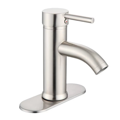 Bathroom Basin Single Hole Single Handle Faucet With Base-7290
