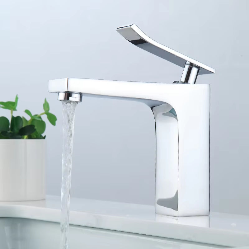 Wide Range Bathroom Washbasin Sink Square Faucet-7052