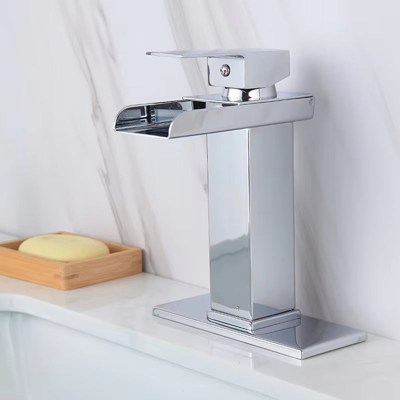 Bathroom Vanity Basin Waterfall Hot And Cold Water Faucet-7231
