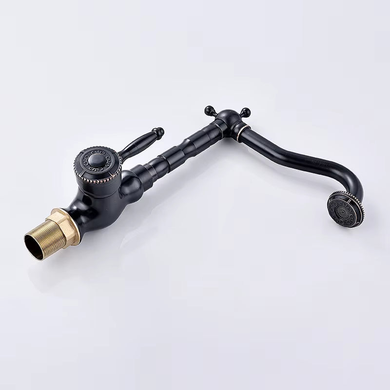 360 Degree Rotating Retro European Style Basin Faucet-7084