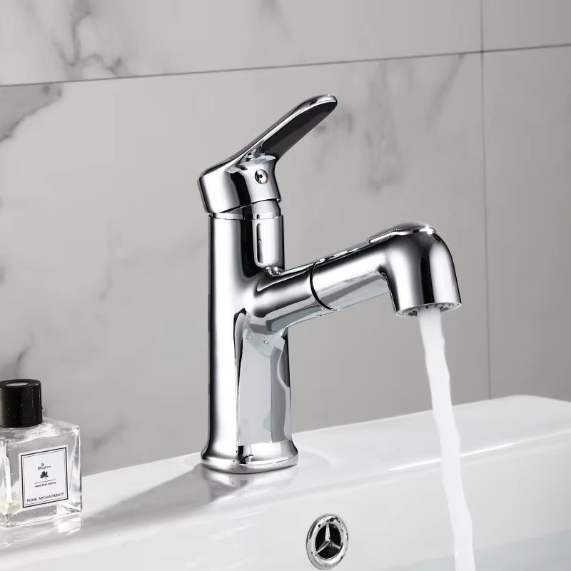 Bathroom Basin Pull-Out Irrigator Sprayer Mouthwashing And Brushing Teeth 2-Mode Faucet-7502