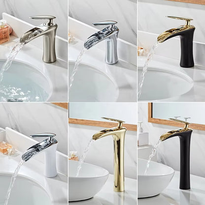 Bathroom Wash Basin Sink High End Waterfall Faucet-7241