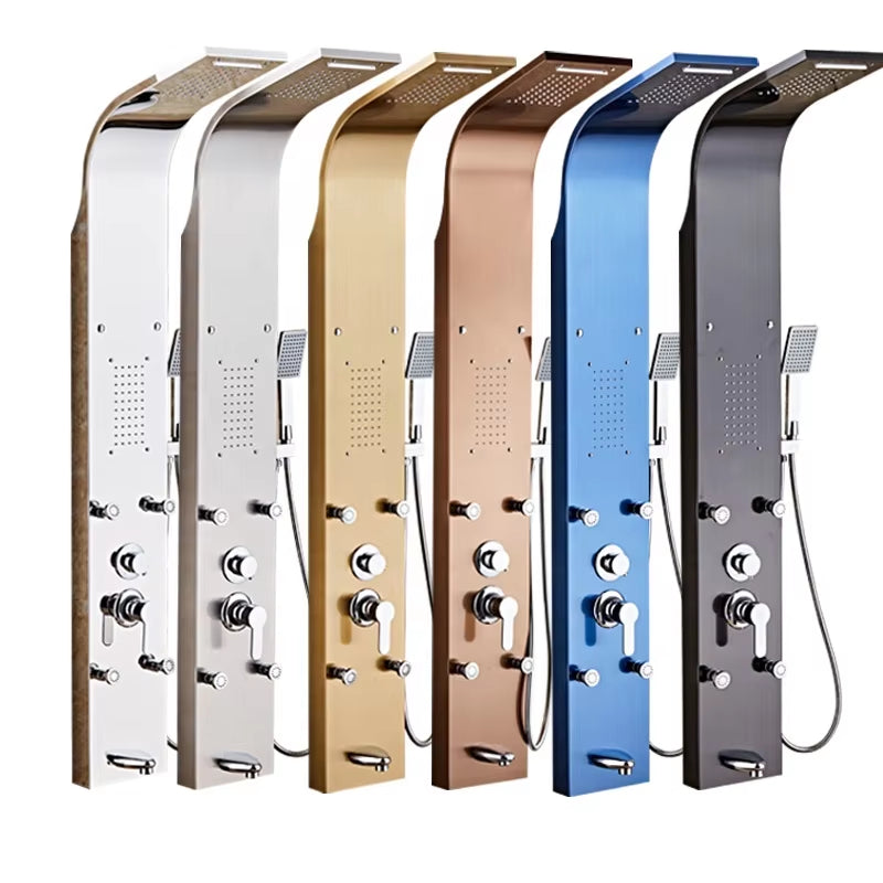 Luxury Shower Panel Waterfall Rain Shower Handheld Shower Massage Shower Head Shower Set-6626