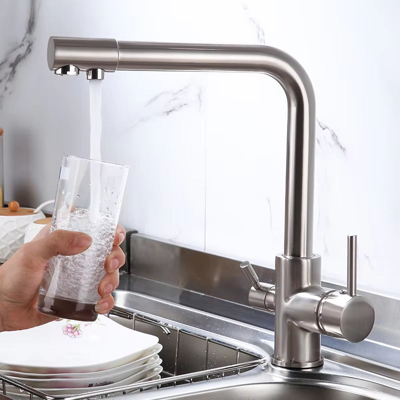 Countertop Mounted Kitchen Hot And Cold Water Sink Faucet-8313