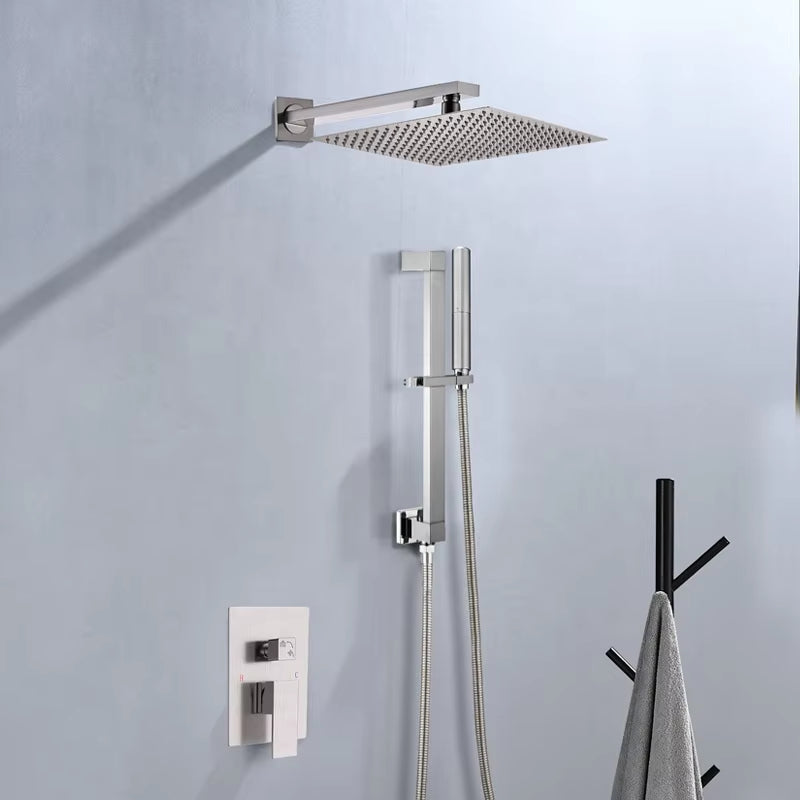 Wall Mounted Shower Set Bathroom Faucet Luxury Brass Set Rain Shower-6543-1