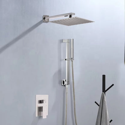 Wall Mounted Shower Set Bathroom Faucet Luxury Brass Set Rain Shower-6543-1