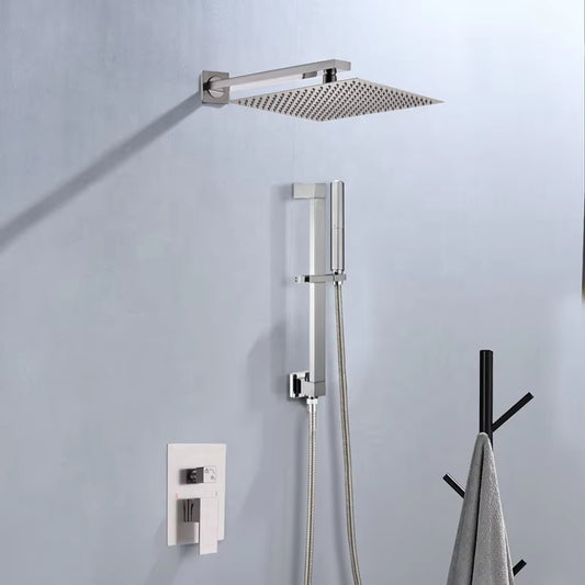 Wall Mounted Shower Set Bathroom Faucet Luxury Brass Set Rain Shower-6543-1