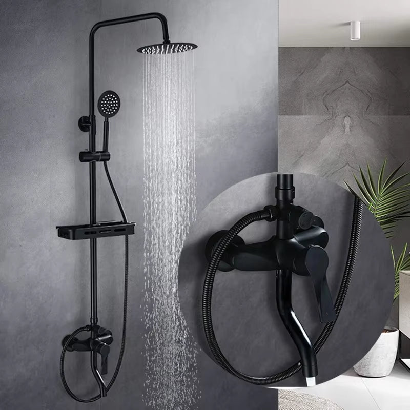 Luxury Black Bathroom Shower Wall Mounted Shower Head-6045（2）
