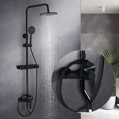 Luxury Black Bathroom Shower Wall Mounted Shower Head-6045（2）