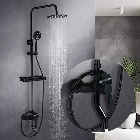 Luxury Black Bathroom Shower Wall Mounted Shower Head-6045（2）