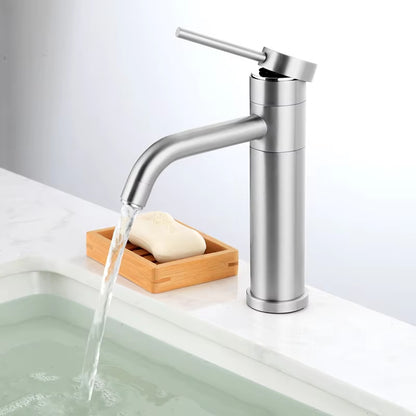 Bathroom Vanity Luxury Simple Hot And Cold Stainless Steel Faucet-5895