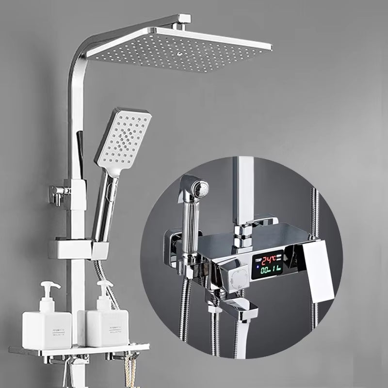 Digital Display Temperature Luxury Wall Mounted Bath And Shower Set-6030C