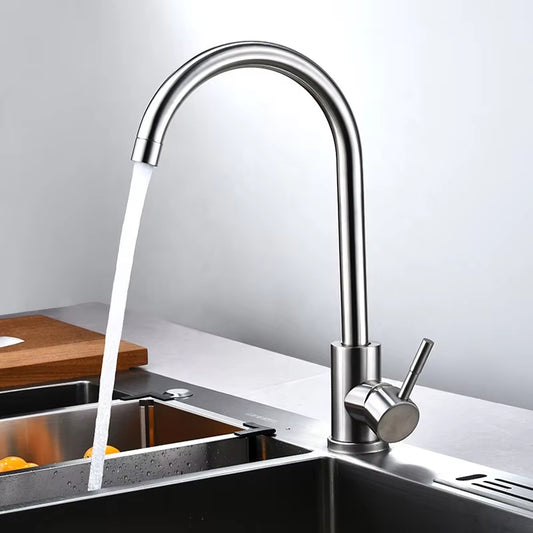 Thickened Stainless Steel Hot And Cold Faucet For Home Kitchen-5201