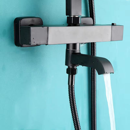 Bathroom Thermostatic Shower Faucet Set With Bathtub Faucet-6946