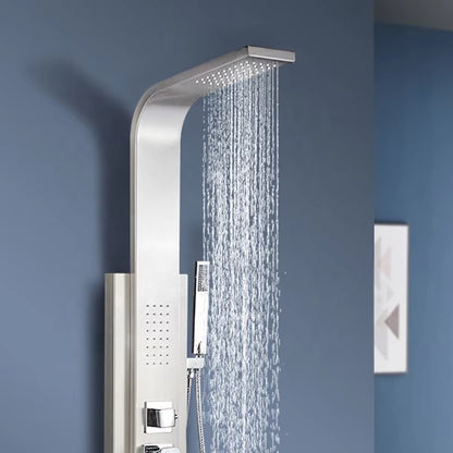 Shower Panel Bathroom Waterfall Shower Column Set Massage Jet Shower Panel Wall Mounted-6647