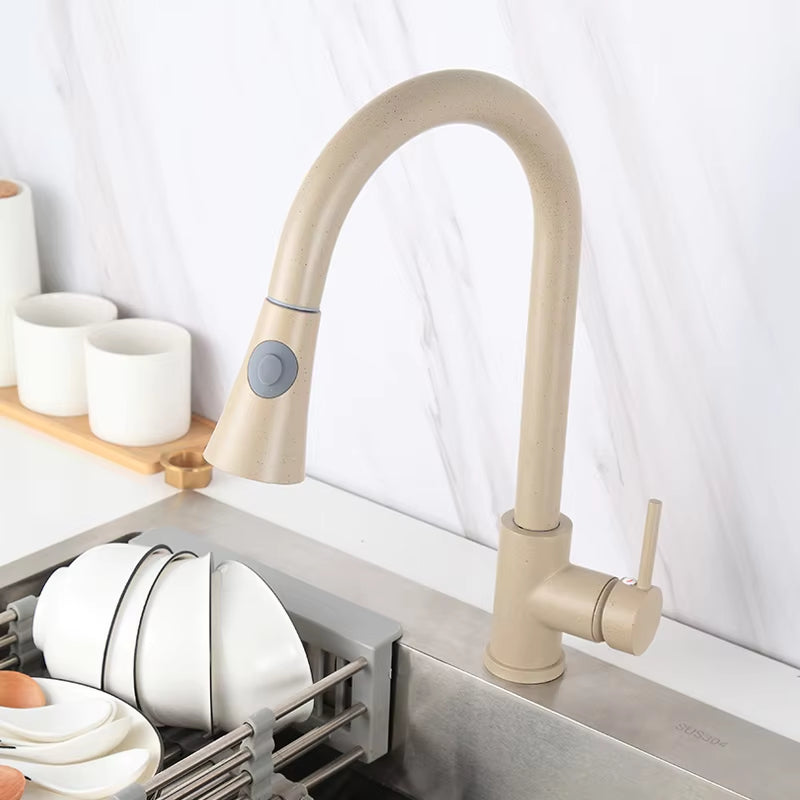 360 Degree Rotating Kitchen Sink Countertop Pull-Out Faucet-8579