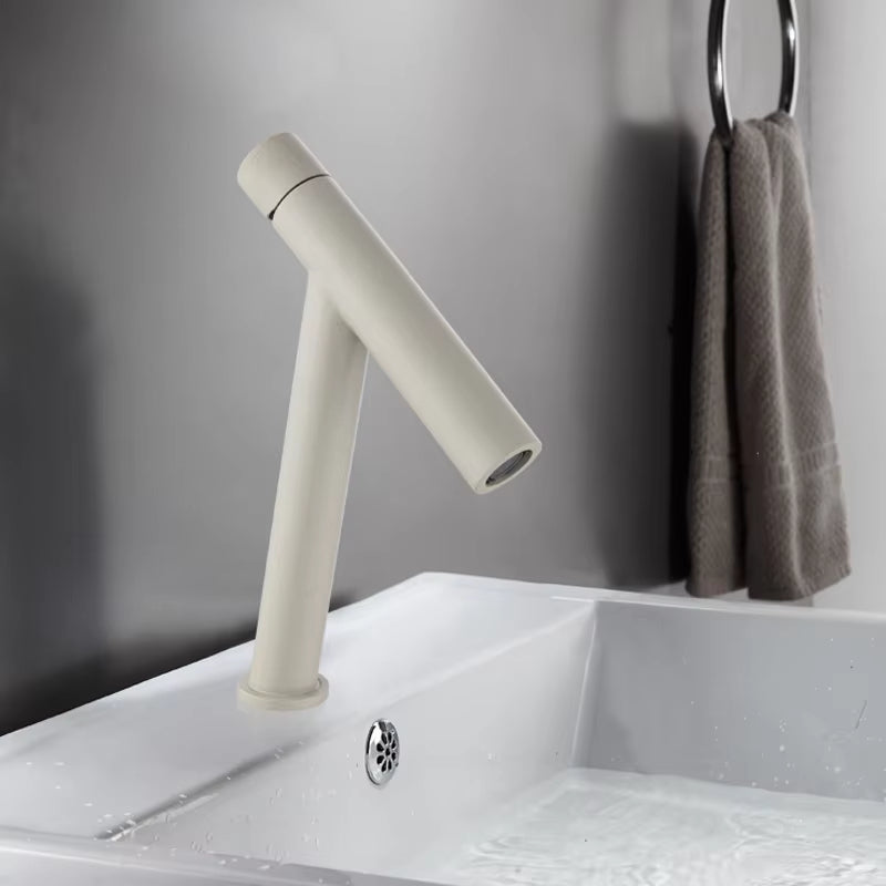 Bathroom Black White Gold Luxury Version Hot And Cold Simple Faucet-5313
