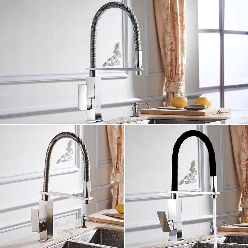 Kitchen Countertop Installation Of Flexible Faucet-8382