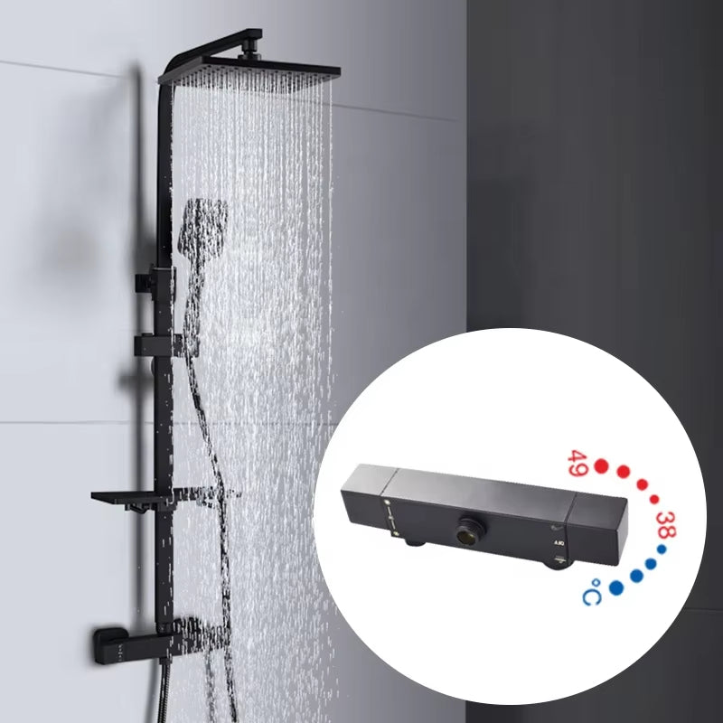 Shower Set Wall Mounted Brass Faucet Bathroom Faucet Rain Shower-6903C