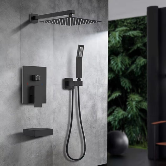 Wall Mounted Shower Set Luxury Brass Set Rain Shower Design Bathroom Set Shower-6551