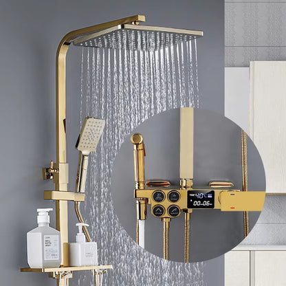 Wall Mounted Thermostatic Bathroom Bathing Set-6017G