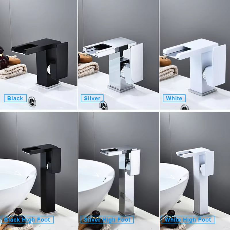 Countertop Mount Bathroom Waterfall Faucets-7116