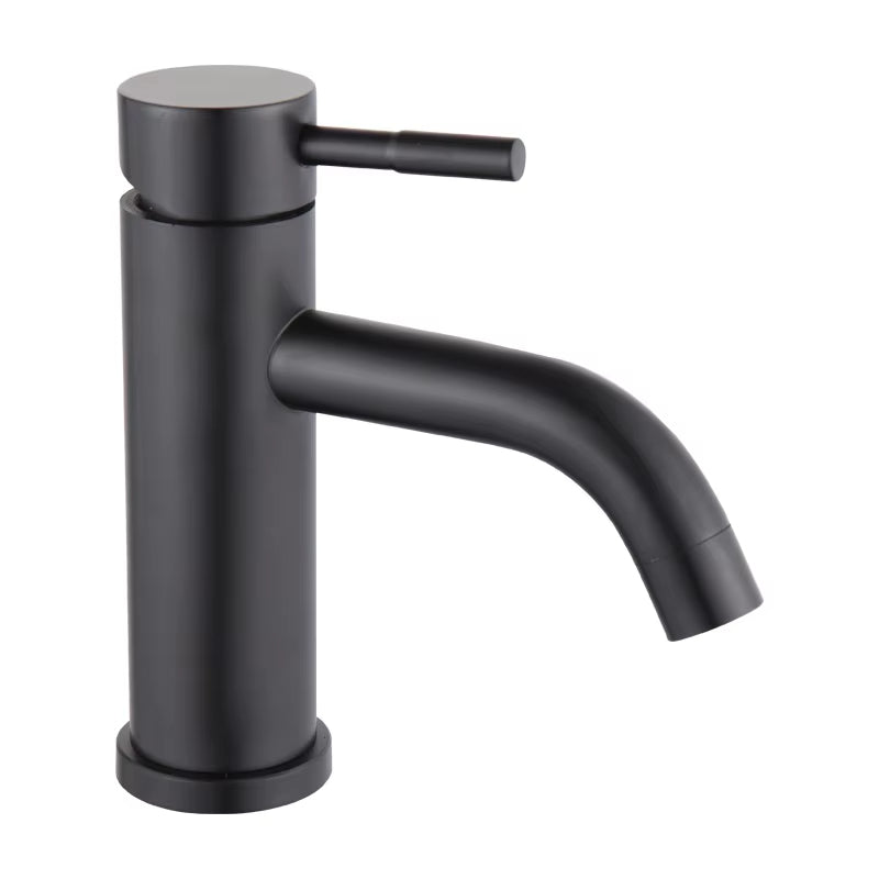 304 Stainless Steel Black Paint Faucet For Washing Face And Hands With Hot And Cold Function-5319