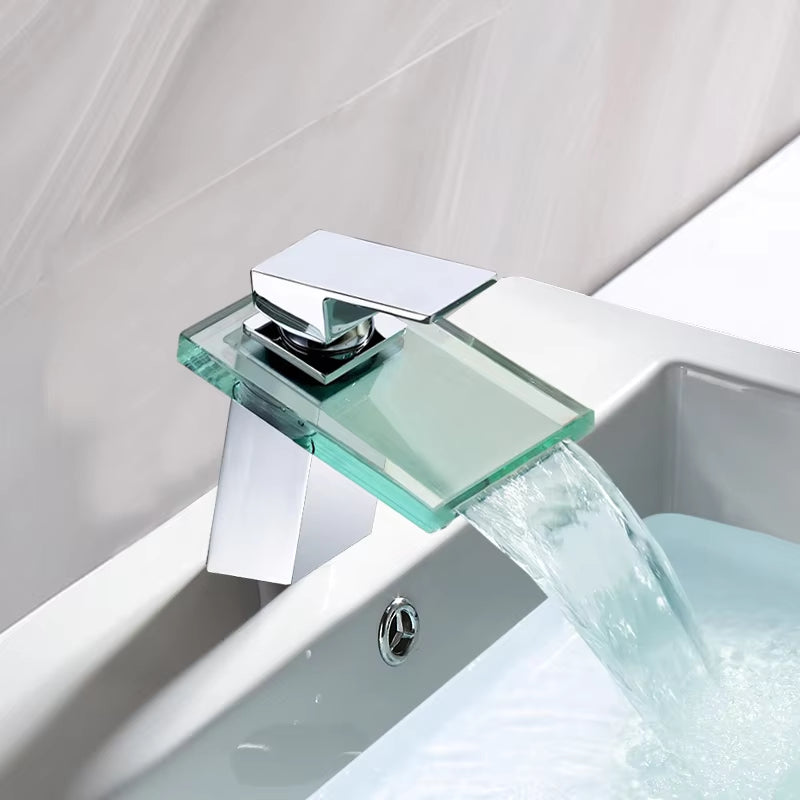 Bathroom Vanity Glass Waterfall Faucet-7266