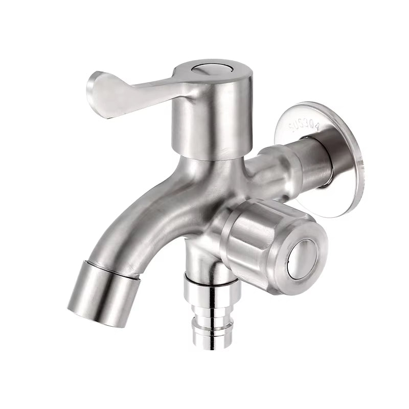 Modern 304 Stainless Steel Outdoor Wall Tap Water Single Faucet-2212