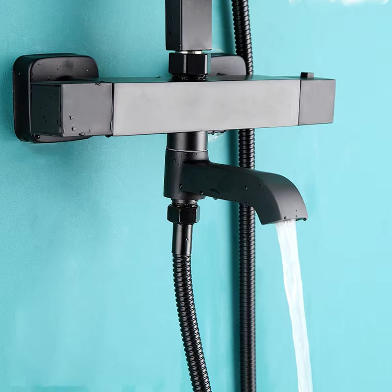 Bathroom Thermostatic Shower Faucet Set With Bathtub Faucet-6951