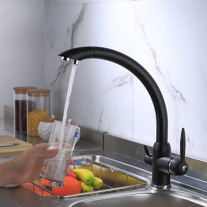 360 Degree Rotating Kitchen Single Hole Pure Water Faucet-8915