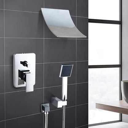 Hotel Home Wall Mounted Rainwater Waterfall Bathroom Shower Luxury Set-6269