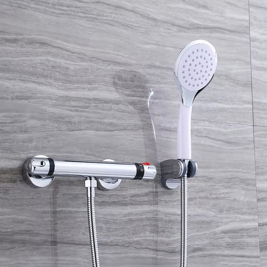 Wall Mounted Bathtub Shower Faucet Bathroom Double Water Shower Head-6913