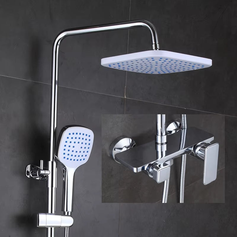 Shower Set Full Copper Booster Shower Constant Temperature Bathroom Bath Luxury Shower Set-6526