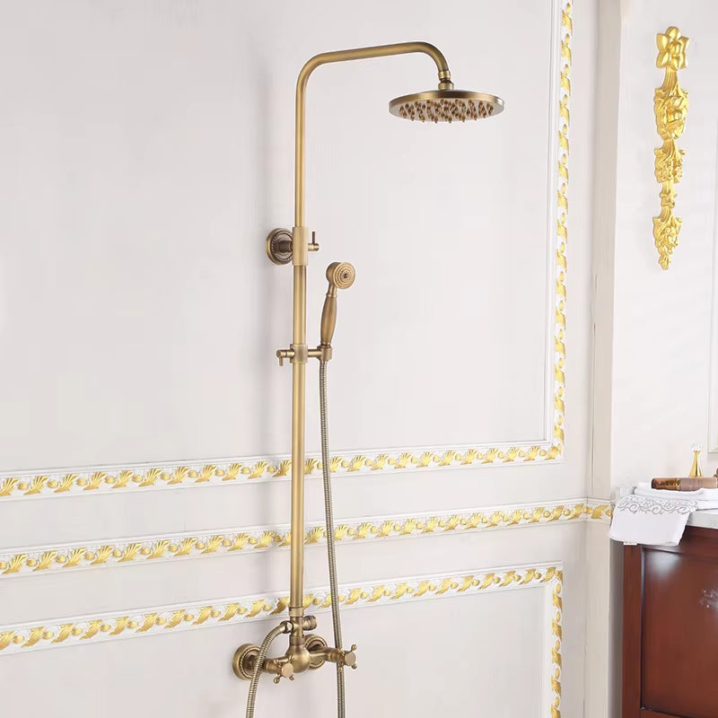 Antique Brass Wall Mounted Shower Head-6203