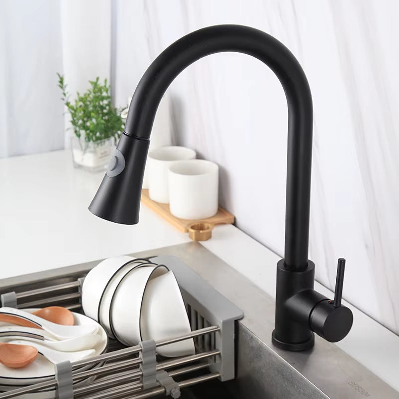 360 Degree Rotating Kitchen Sink Countertop Pull-Out Faucet-8582