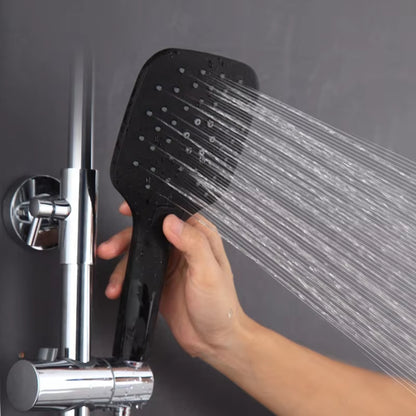 Black Supercharged Home Handheld Shower Head Accessories-5504