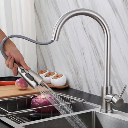 360 Degree Rotating Pull-Out Sink Faucet With Sprayer-8301