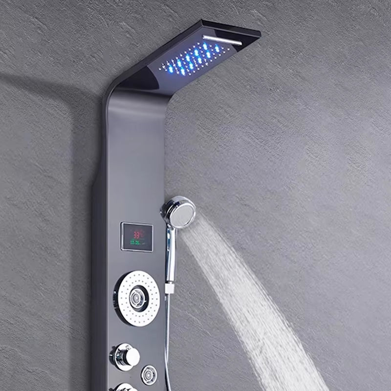Shower Column Set Led Waterfall Shower Panel Bathroom Wall Mounted-6667