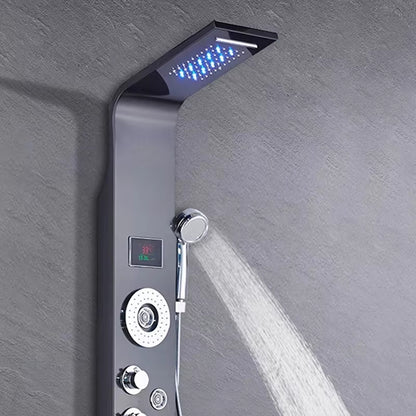 Shower Column Set Led Waterfall Shower Panel Bathroom Wall Mounted-6667