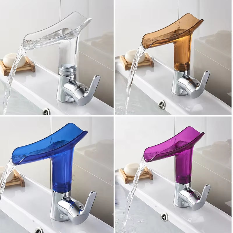 Bathroom Basin Waterfall Hot And Cold Water Faucet-7027