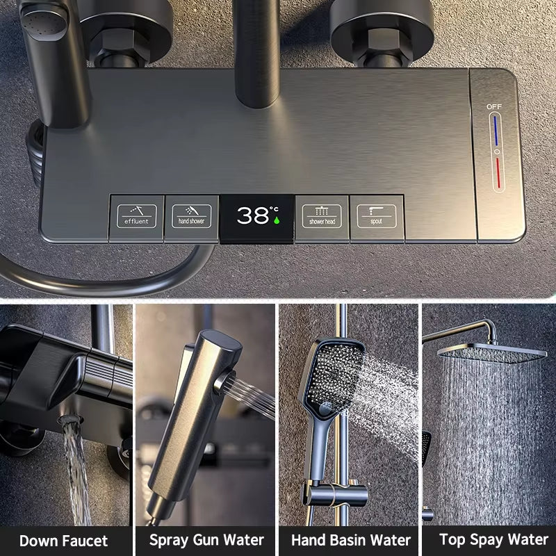 Shower Room Piano Keys Bath Bath Luxury Shower-6063