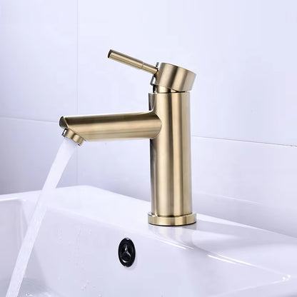 Modern Minimalist Bathroom Wash Hand Wash Golden Faucet-5011