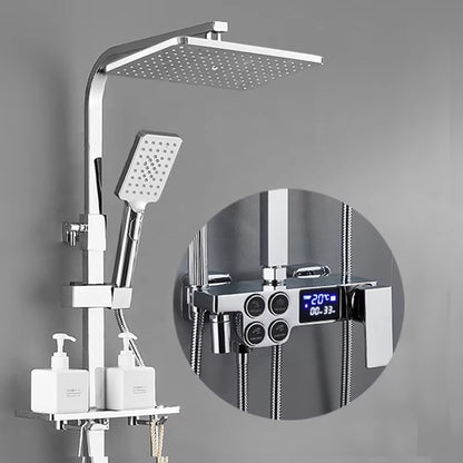 Luxury Brass Wall Mount Bath Shower Head Set-6017C