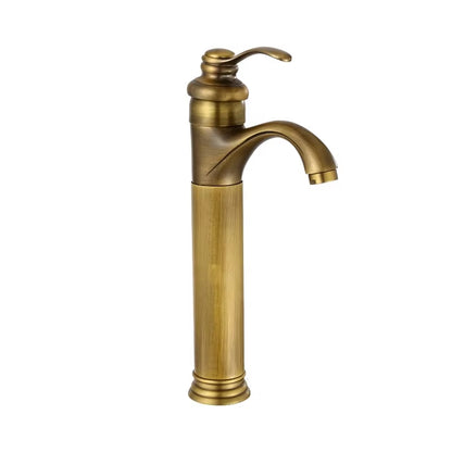 Antique Copper Bathroom Basin Hot And Cold Water Faucet-7061