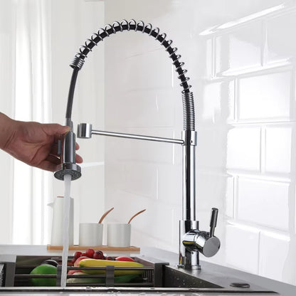 Single Lever Pull-Out Kitchen Countertop Faucet-8380