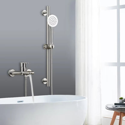Luxury 304 Stainless Steel Shower Faucet With Up And Down Slide Bar-6248