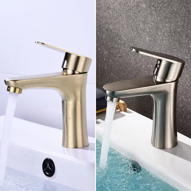 Simple Bathroom 304 Stainless Steel Wash Faucet-5012