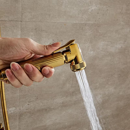 Platinum Square Handle Shower Toilet Shower-6237