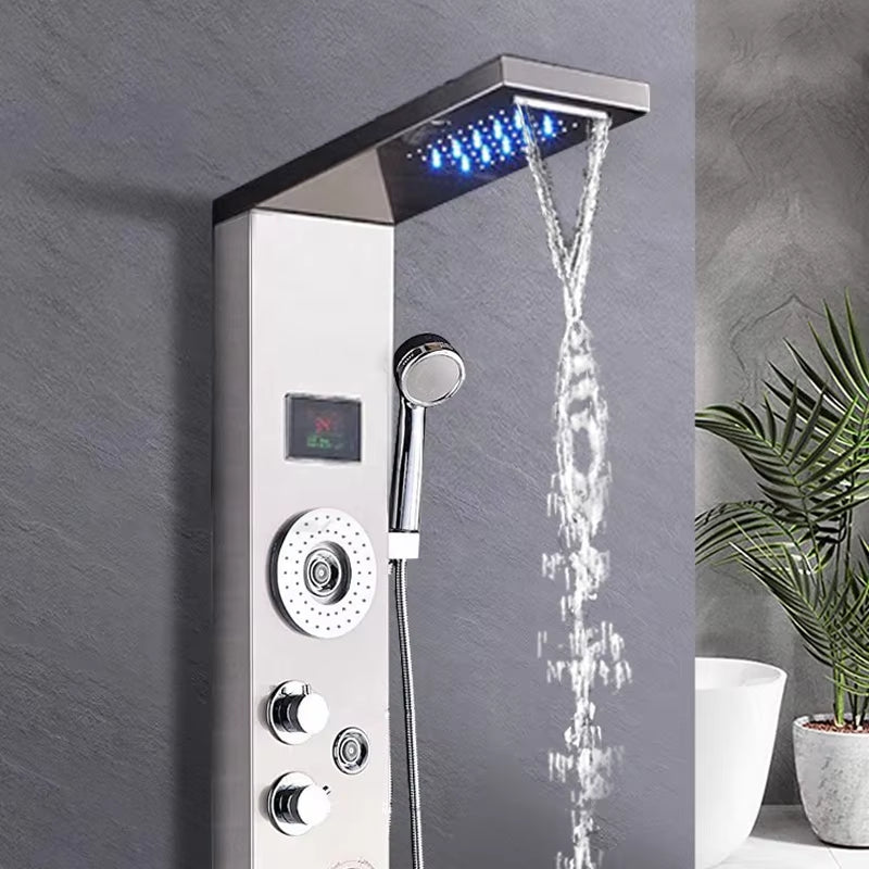 Shower Panel Tower Massage Shower Head Led Waterfall Shower Column Set-6657